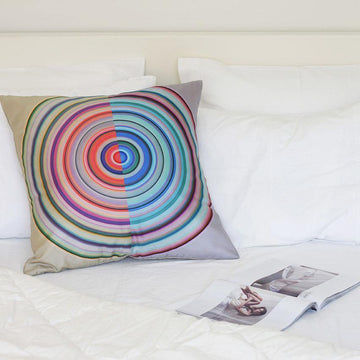 Color Wheel Light Silk Pillow Ana Romero Collection 