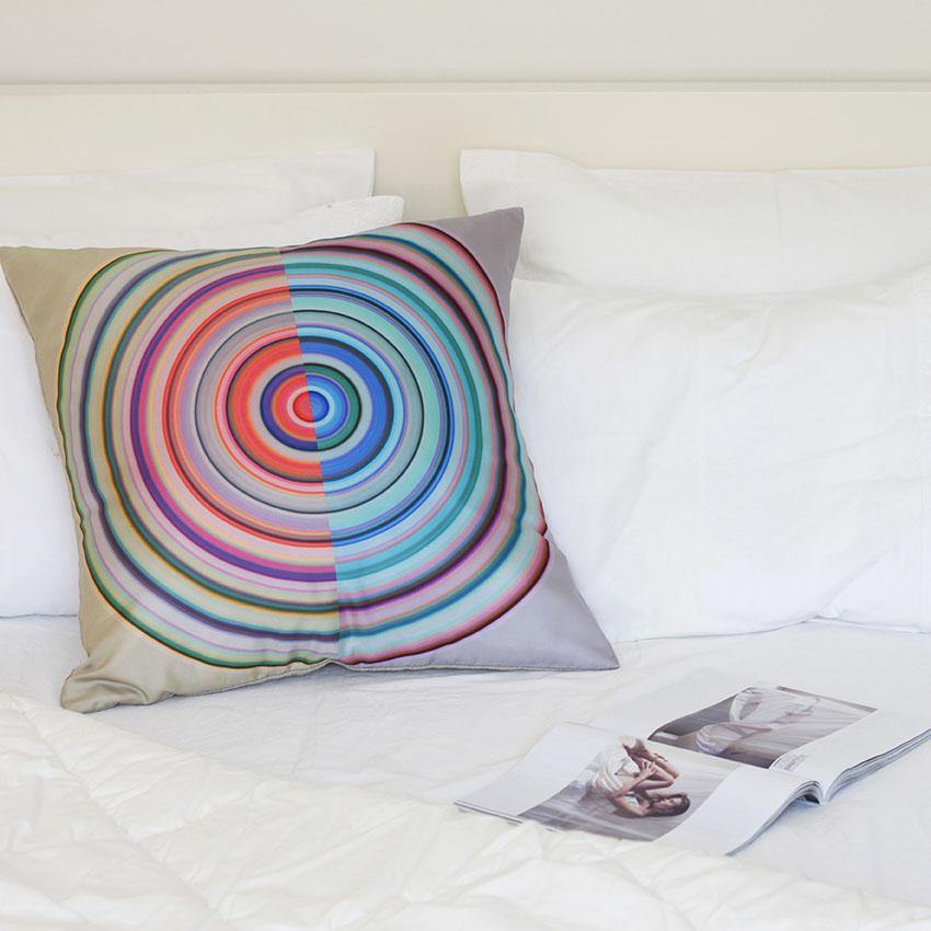 Color Wheel Light Silk Pillow Ana Romero Collection 