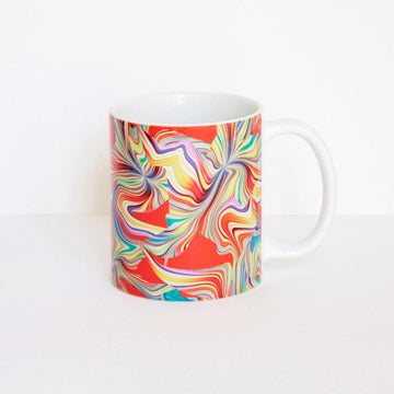 Fusion Orange Ceramic Mug Ana Romero Collection 