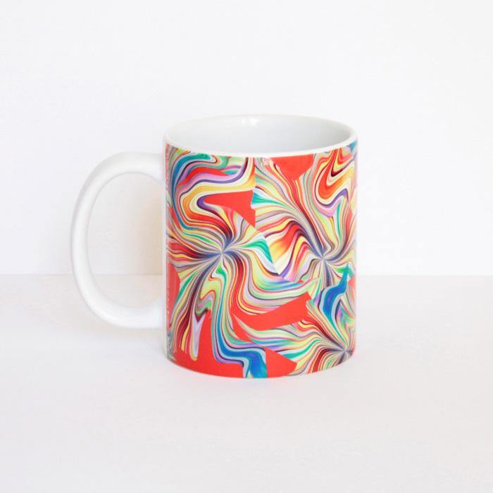 Fusion Orange Ceramic Mug Ana Romero Collection 