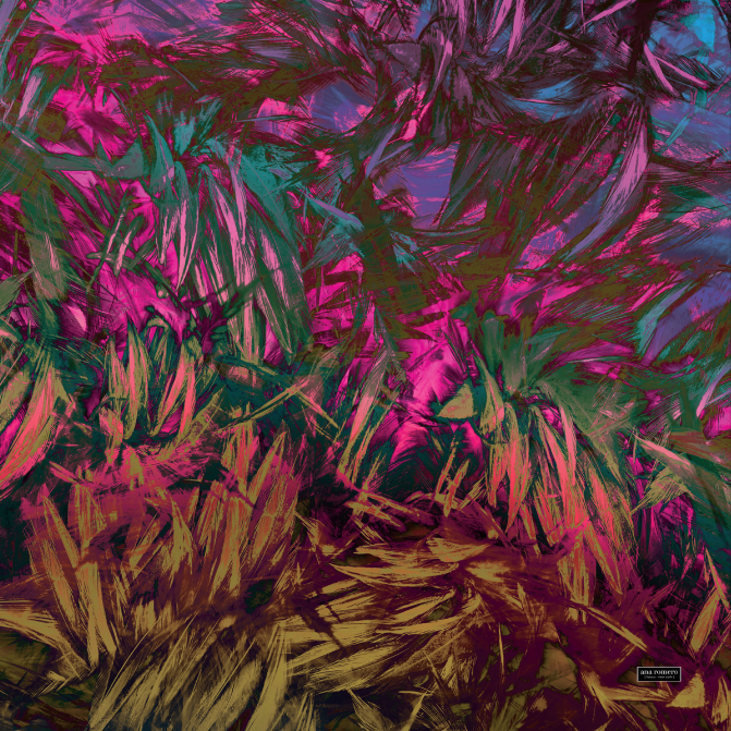 Feathers Silk Scarf 100x100 Ana Romero Collection 