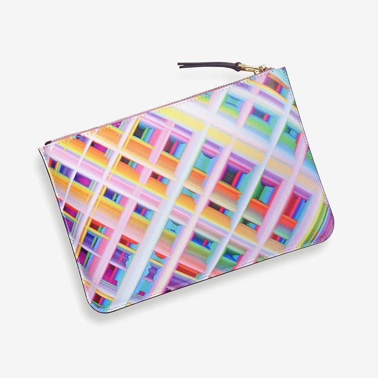 Grid Leather Clutch Ana Romero Collection 