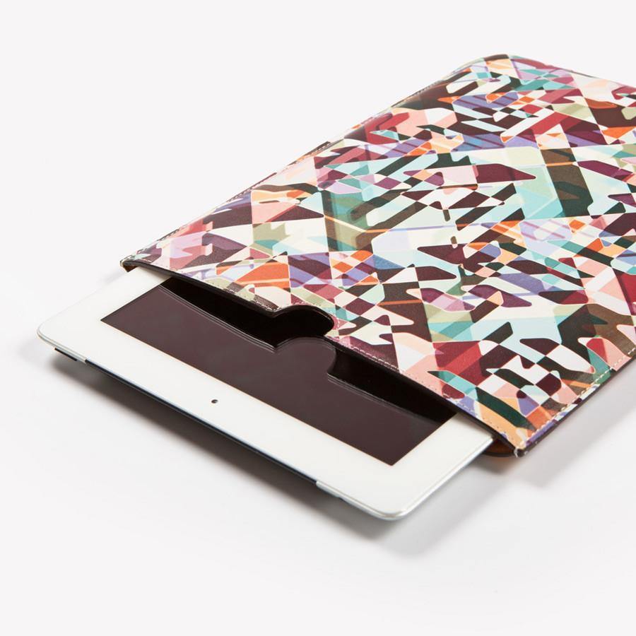 Kaleidoscope Leather Tablet Sleeve Ana Romero Collection 