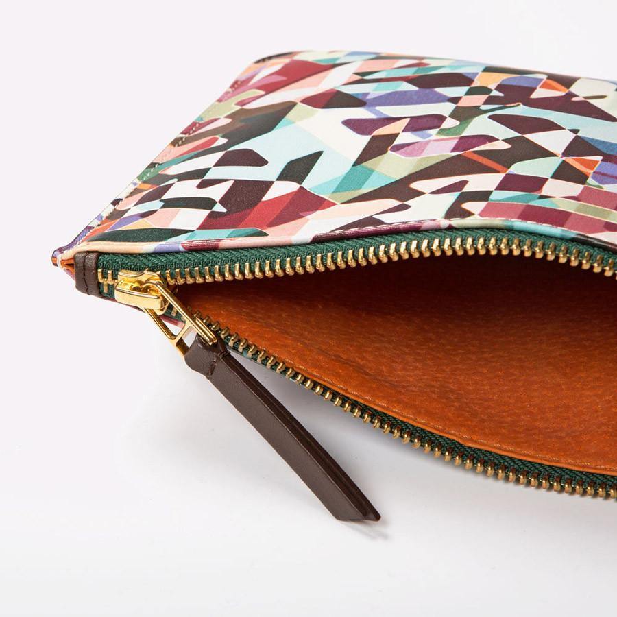 Kaleidoscope Leather Clutch Ana Romero Collection 