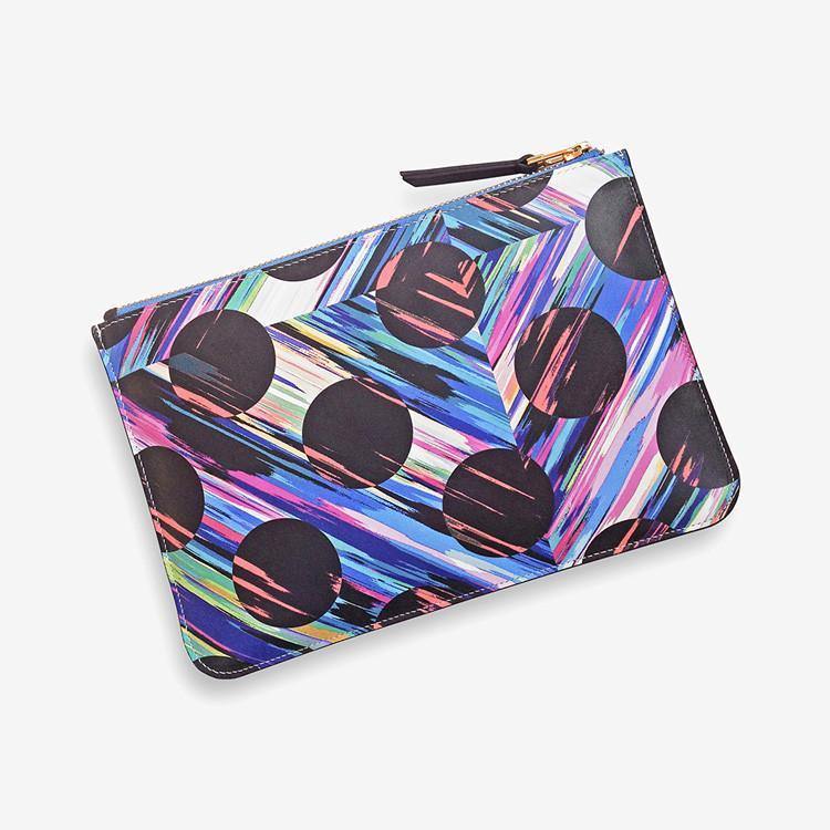 Polka Dot Diamond Leather Clutch Ana Romero Collection 