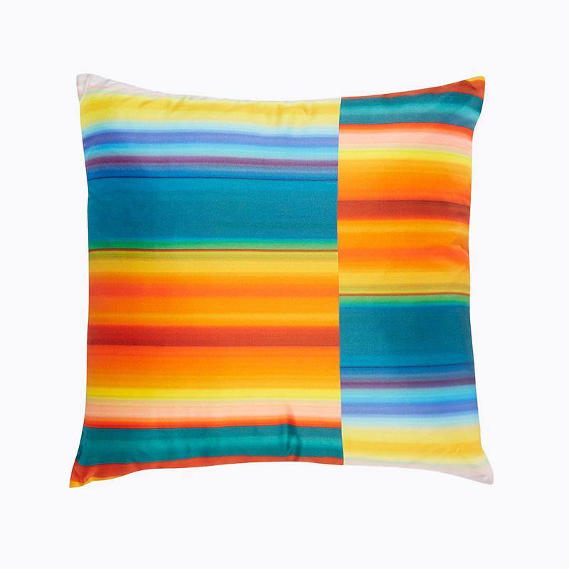 Color Landscape II Silk Pillow Ana Romero Collection 