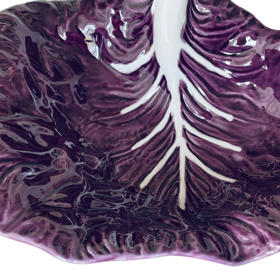 Bordallo Pinheiro Rare Vintage Large Purple Bowl. Collectible Cabbage Wares Portuguese Majolica, Grandmillenial Decor, Collectible Tableware Etsy 
