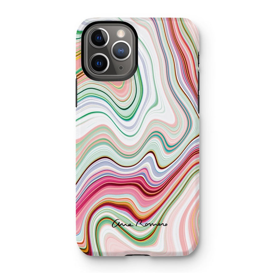 Bright Color Marble Tough Phone Case Ana Romero Collection iPhone 11 Pro Gloss 