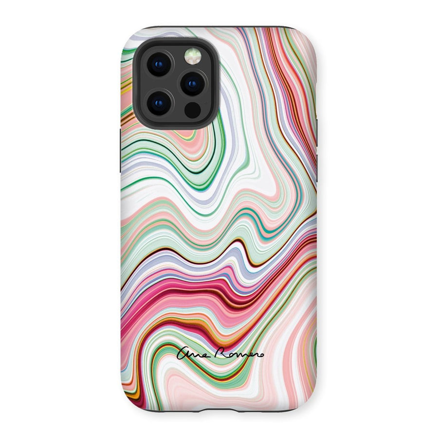 Bright Color Marble Tough Phone Case Ana Romero Collection iPhone 12 Pro Gloss 