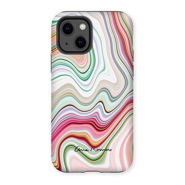 Bright Color Marble Tough Phone Case Ana Romero Collection iPhone 13 Gloss 