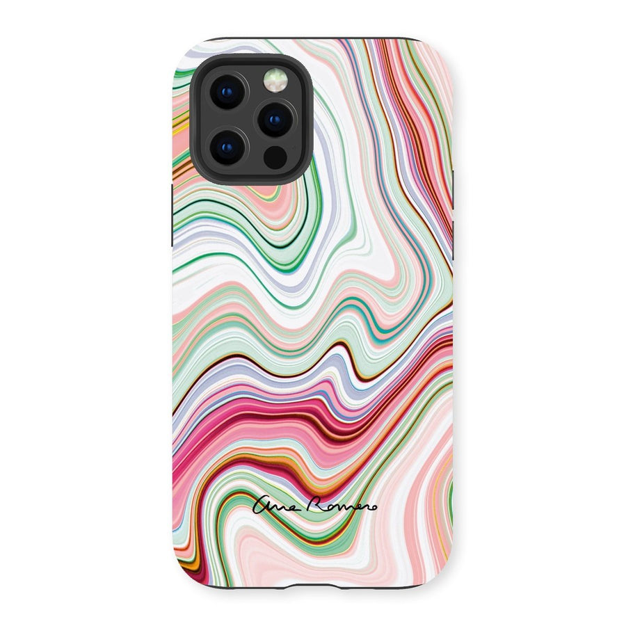 Bright Color Marble Tough Phone Case Ana Romero Collection iPhone 13 Pro Gloss 
