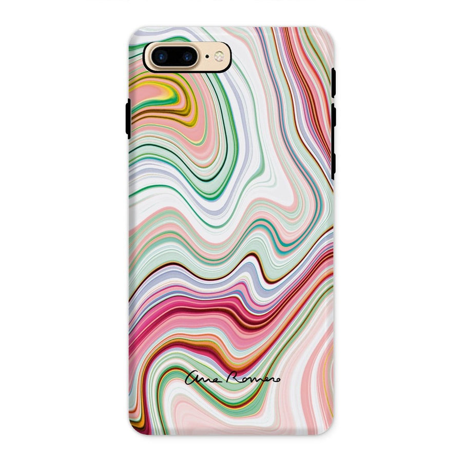 Bright Color Marble Tough Phone Case Ana Romero Collection iPhone 8 Plus Gloss 
