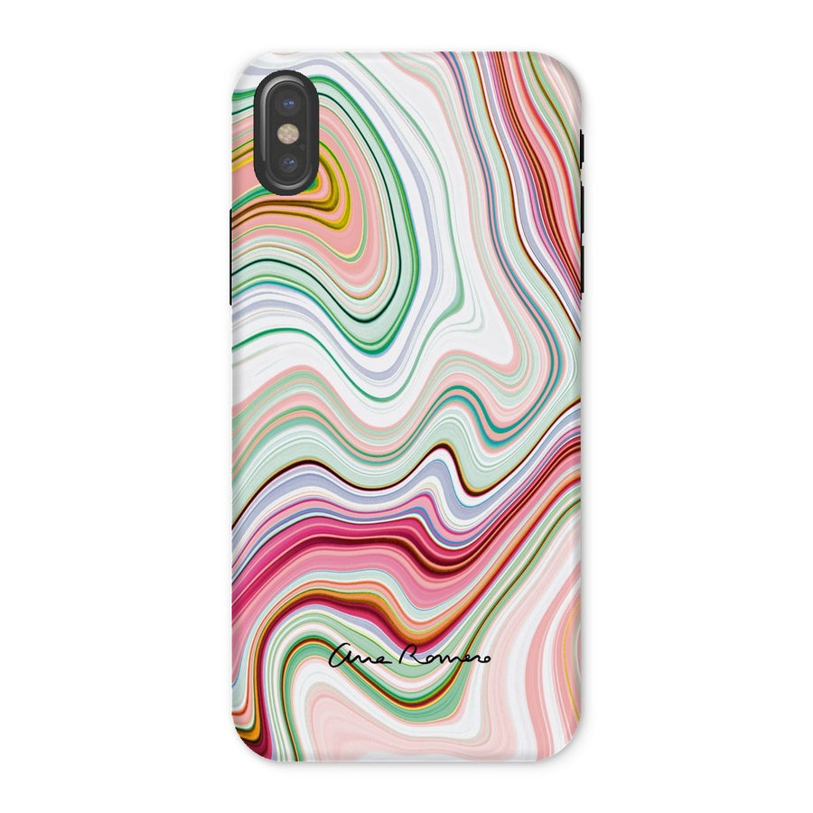 Bright Color Marble Tough Phone Case Ana Romero Collection iPhone X Gloss 