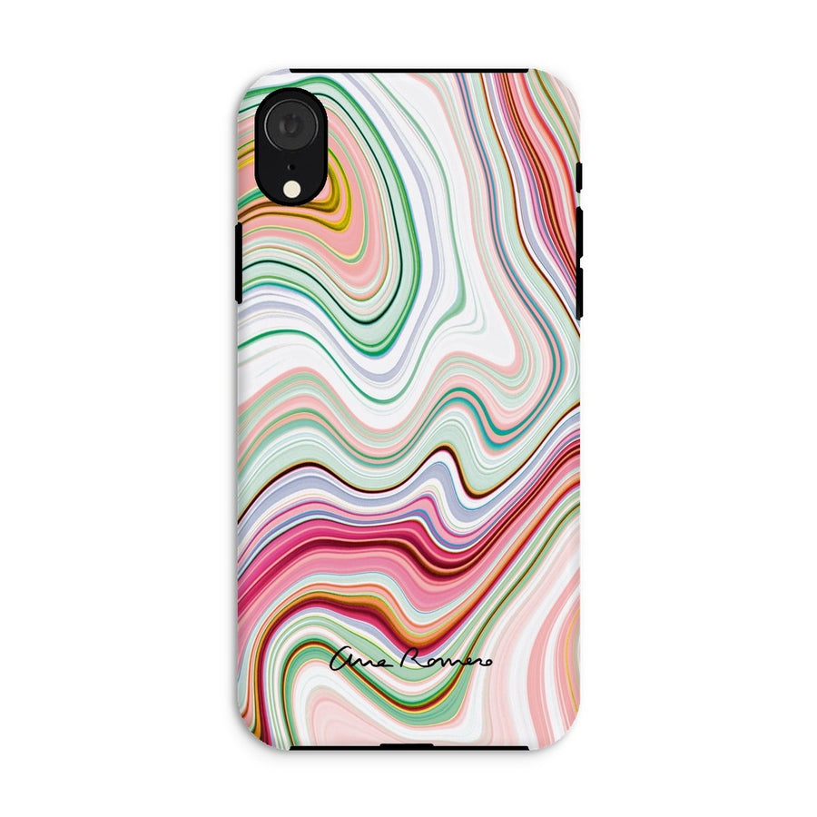 Bright Color Marble Tough Phone Case Ana Romero Collection iPhone XR Gloss 