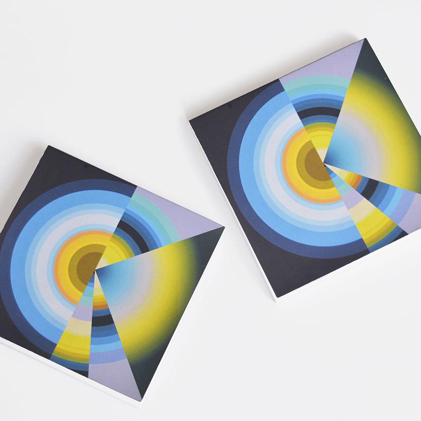 Color Prism Square Notepad Set of 2 Ana Romero Collection 