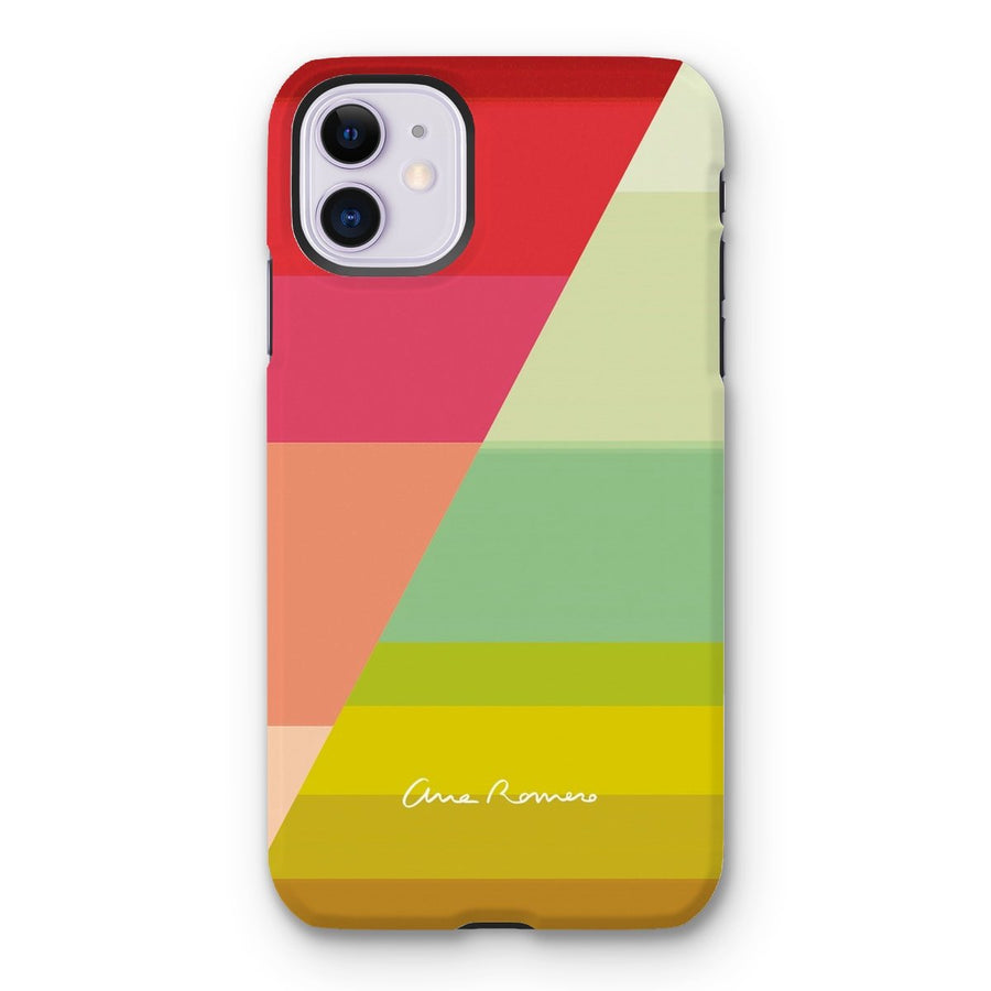 Gradient Stripes 04 Tough iPhone Case Ana Romero Collection iPhone 11 Gloss 