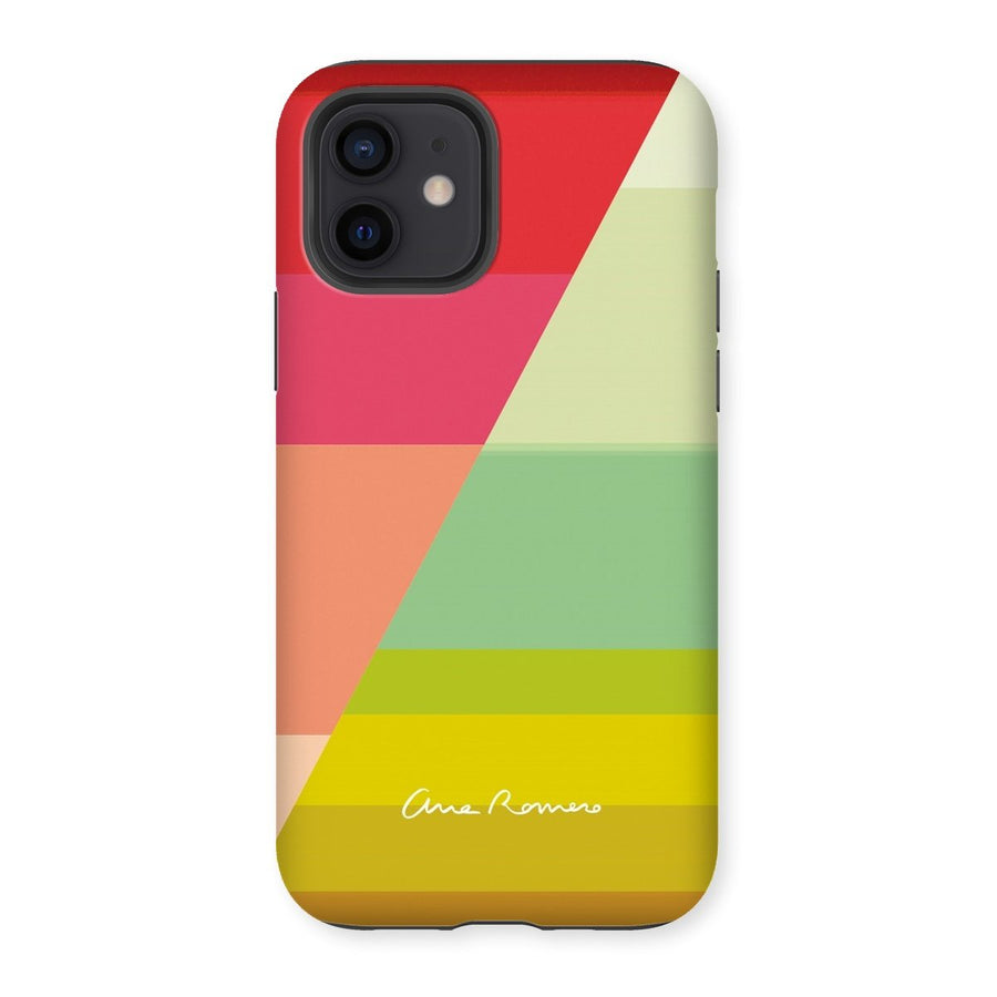 Gradient Stripes 04 Tough iPhone Case Ana Romero Collection iPhone 12 Gloss 