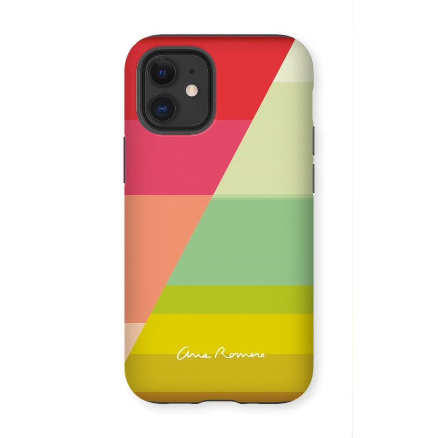 Gradient Stripes 04 Tough iPhone Case Ana Romero Collection iPhone 12 Mini Gloss 