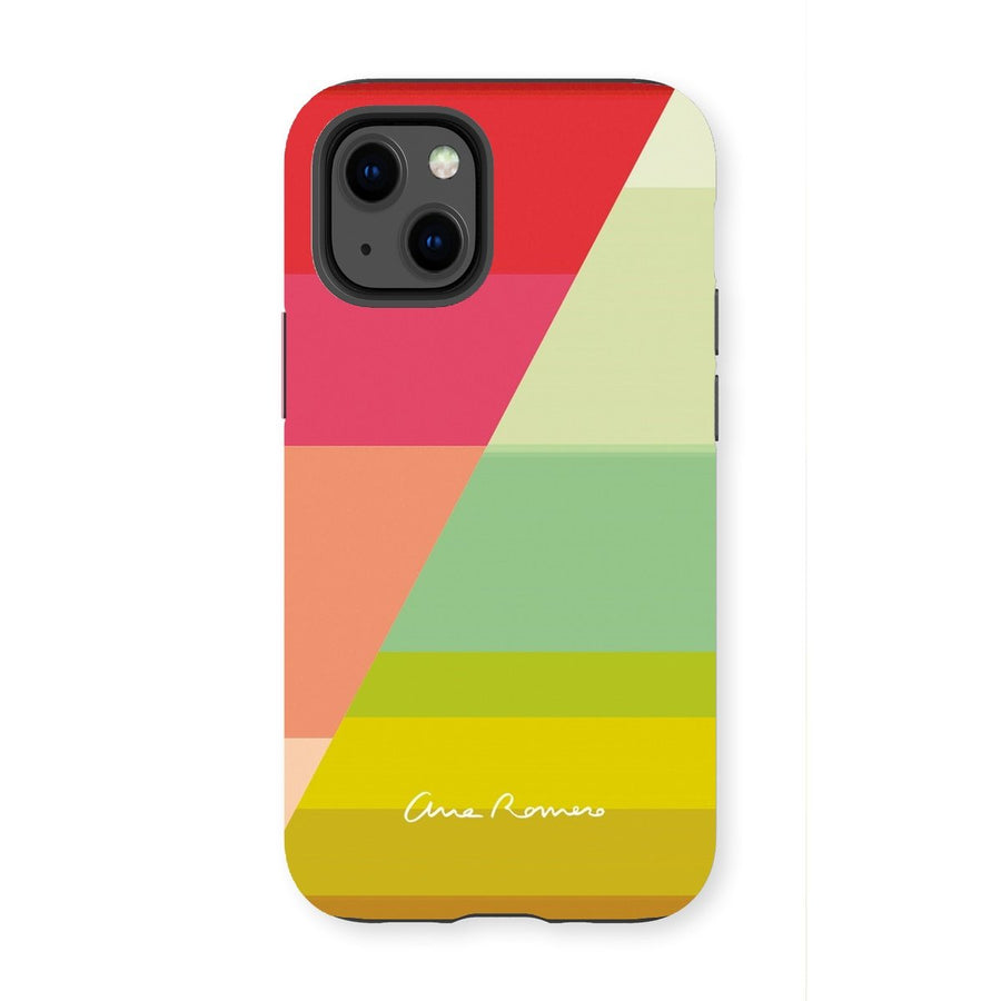 Gradient Stripes 04 Tough iPhone Case Ana Romero Collection iPhone 13 Mini Gloss 