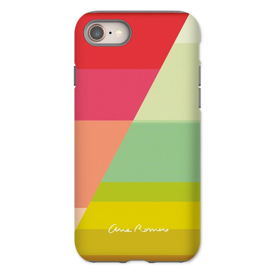 Gradient Stripes 04 Tough iPhone Case Ana Romero Collection iPhone 8 Gloss 