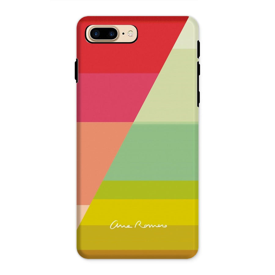 Gradient Stripes 04 Tough iPhone Case Ana Romero Collection iPhone 8 Plus Gloss 