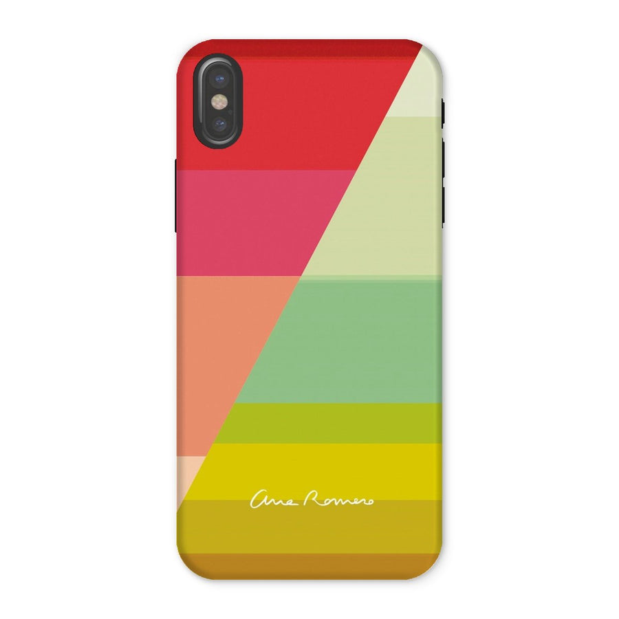 Gradient Stripes 04 Tough iPhone Case Ana Romero Collection iPhone X Gloss 