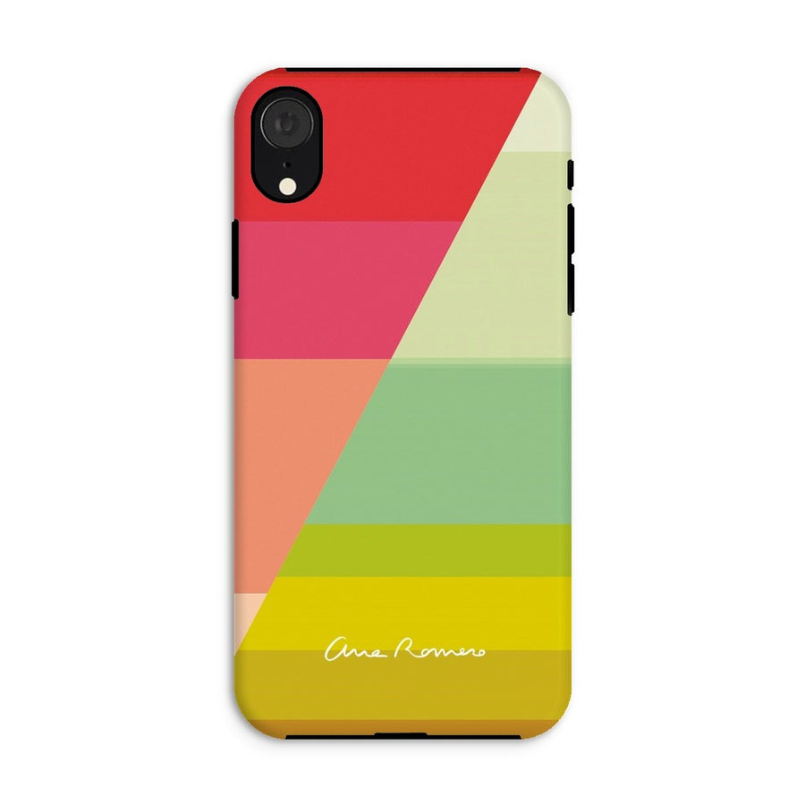 Gradient Stripes 04 Tough iPhone Case Ana Romero Collection iPhone XR Gloss 