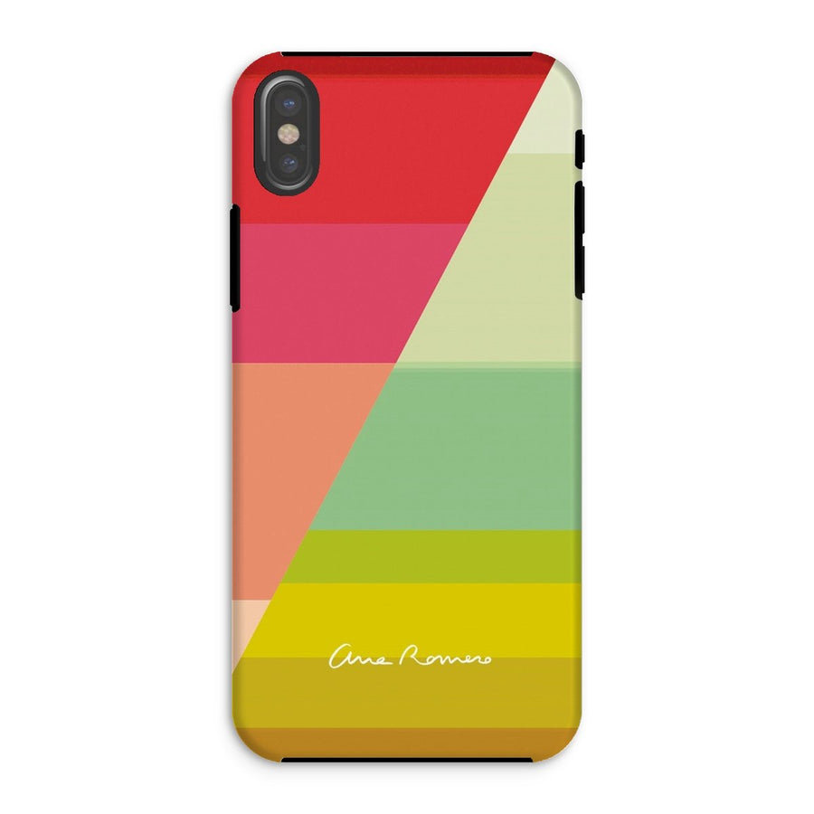Gradient Stripes 04 Tough iPhone Case Ana Romero Collection iPhone XS Gloss 