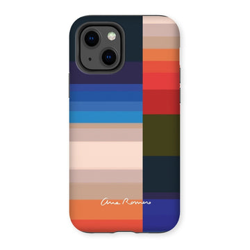 Gradient Stripes Tough iPhone Case Ana Romero Collection iPhone 13 Gloss 