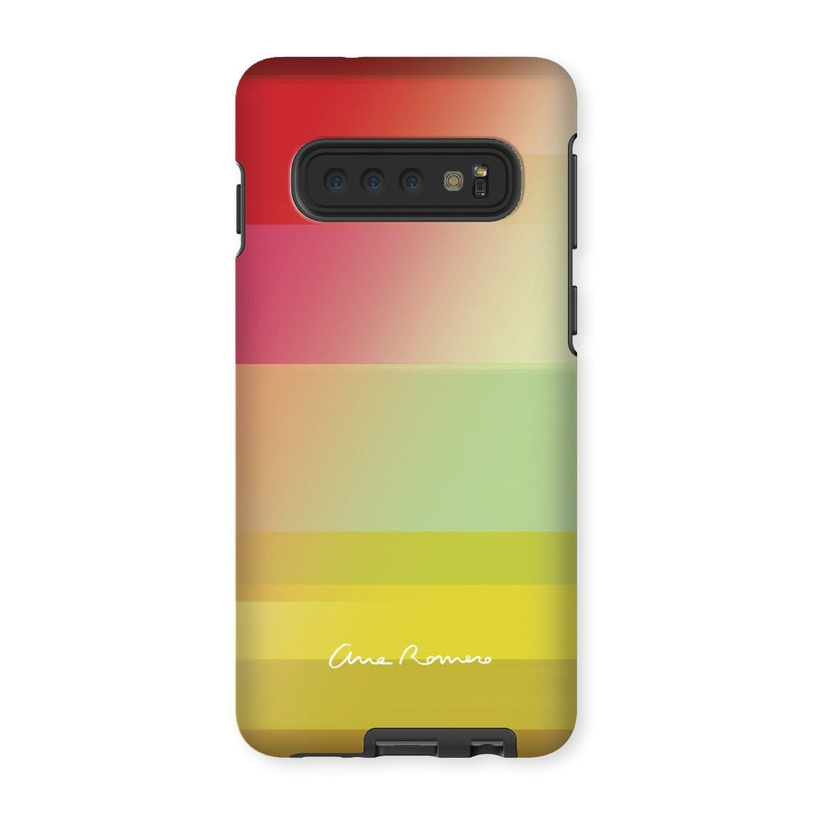 Motion Stripes 02 Samsung Tough Case Ana Romero Collection Samsung Galaxy S10 Gloss 