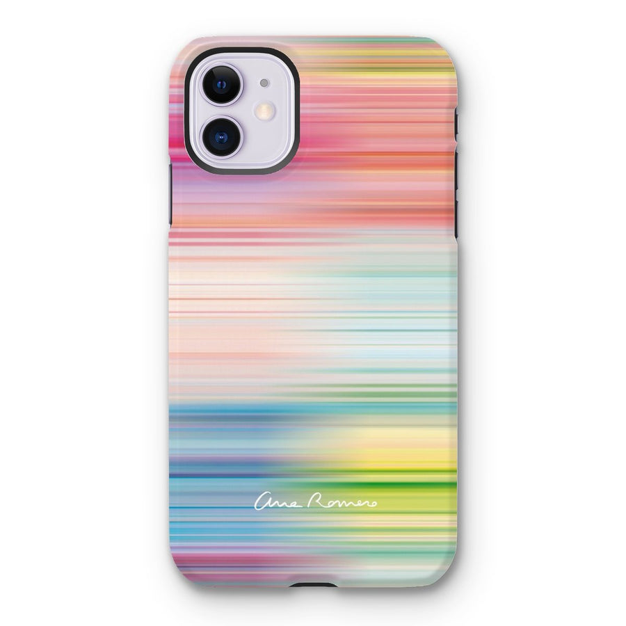 Motion Stripes Tough iPhone Case Ana Romero Collection iPhone 11 Gloss 