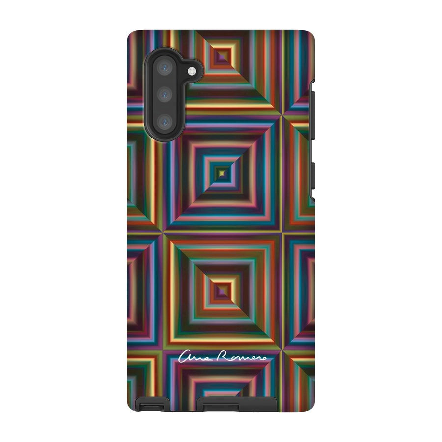 Optical Patchwork Samsung Tough Case Ana Romero Collection Samsung Galaxy Note 10 Gloss 