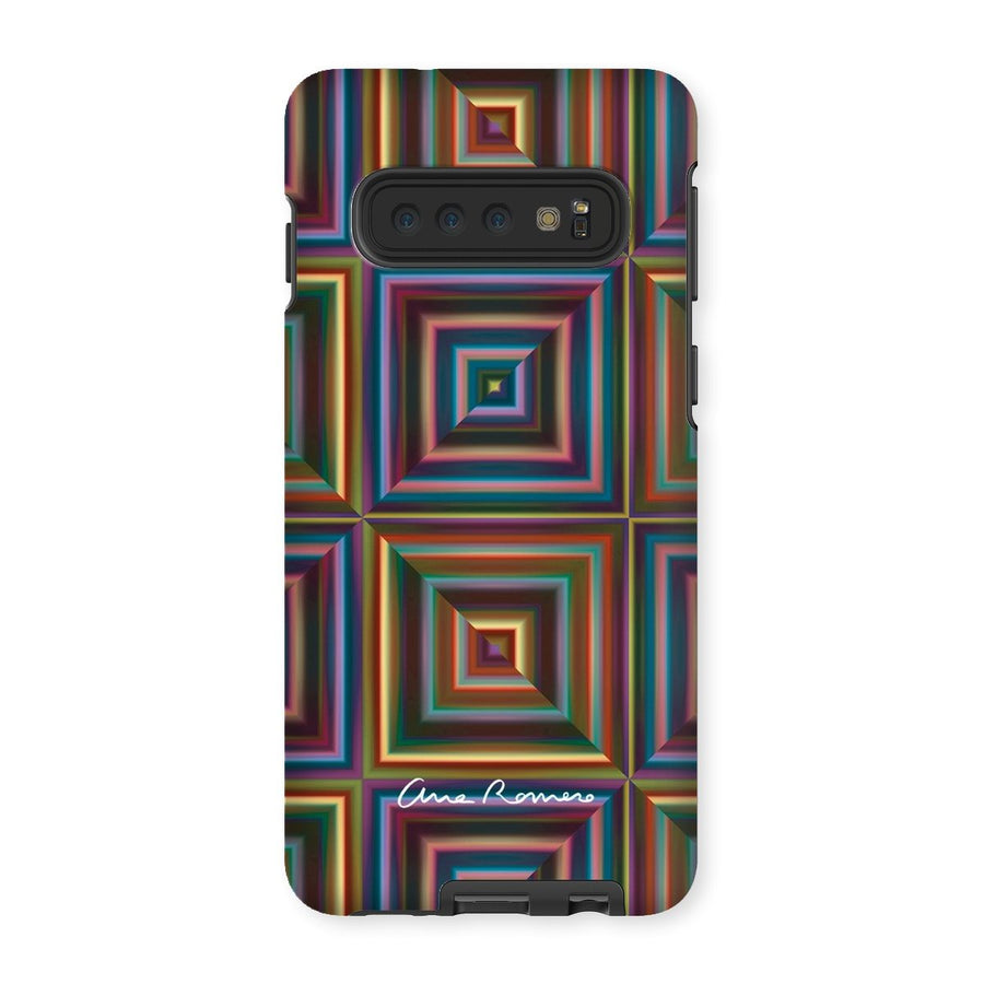 Optical Patchwork Samsung Tough Case Ana Romero Collection Samsung Galaxy S10 Gloss 