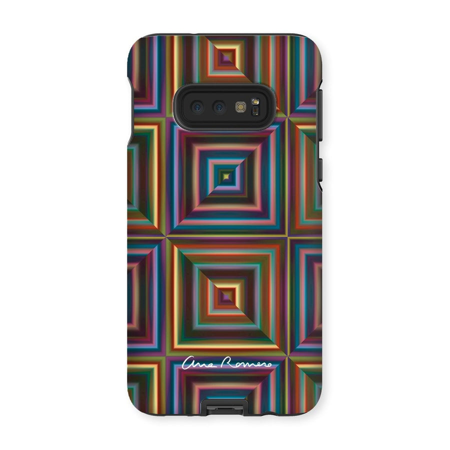 Optical Patchwork Samsung Tough Case Ana Romero Collection Samsung Galaxy S10E Gloss 