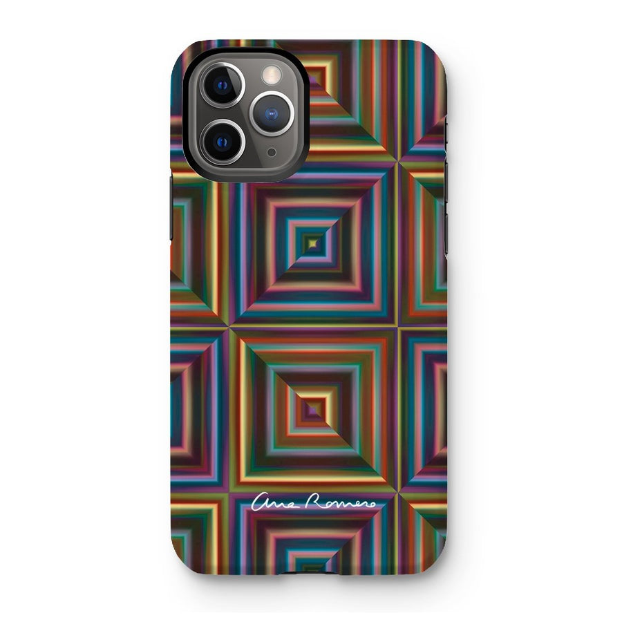 Optical Patchwork Tough iPhone Case Ana Romero Collection iPhone 11 Pro Gloss 