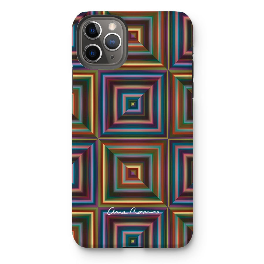 Optical Patchwork Tough iPhone Case Ana Romero Collection iPhone 11 Pro Max Gloss 