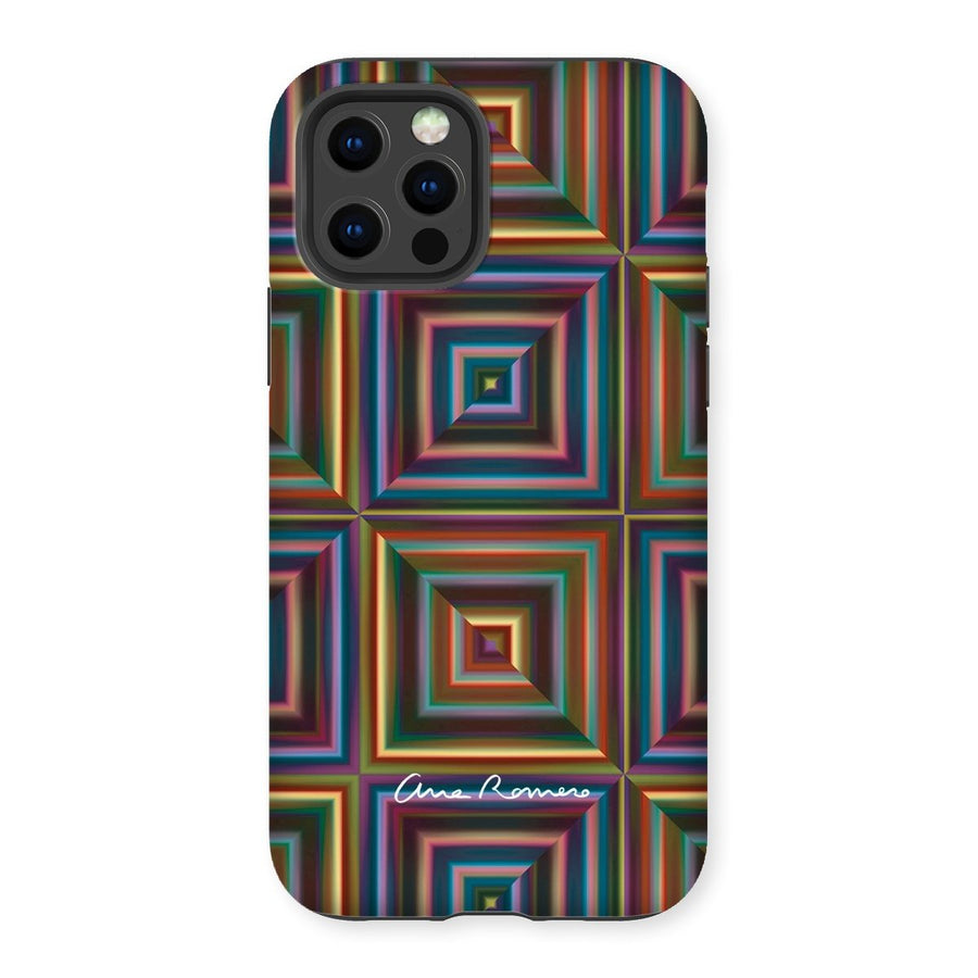 Optical Patchwork Tough iPhone Case Ana Romero Collection iPhone 12 Pro Gloss 