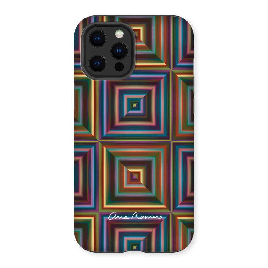 Optical Patchwork Tough iPhone Case Ana Romero Collection iPhone 12 Pro Max Gloss 