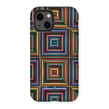 Optical Patchwork Tough iPhone Case Ana Romero Collection iPhone 13 Gloss 