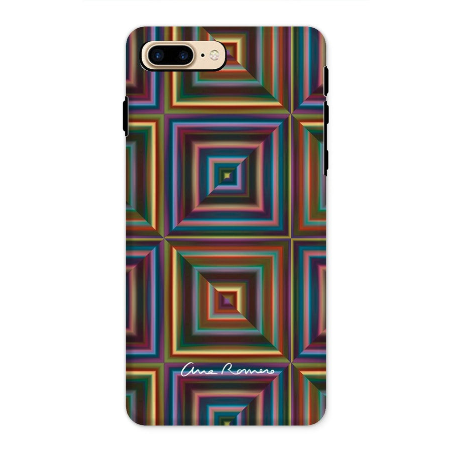 Optical Patchwork Tough iPhone Case Ana Romero Collection iPhone 8 Plus Gloss 
