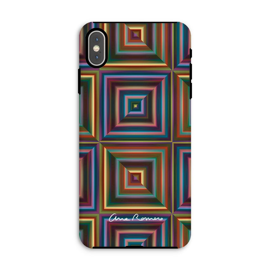 Optical Patchwork Tough iPhone Case Ana Romero Collection iPhone XS Max Gloss 