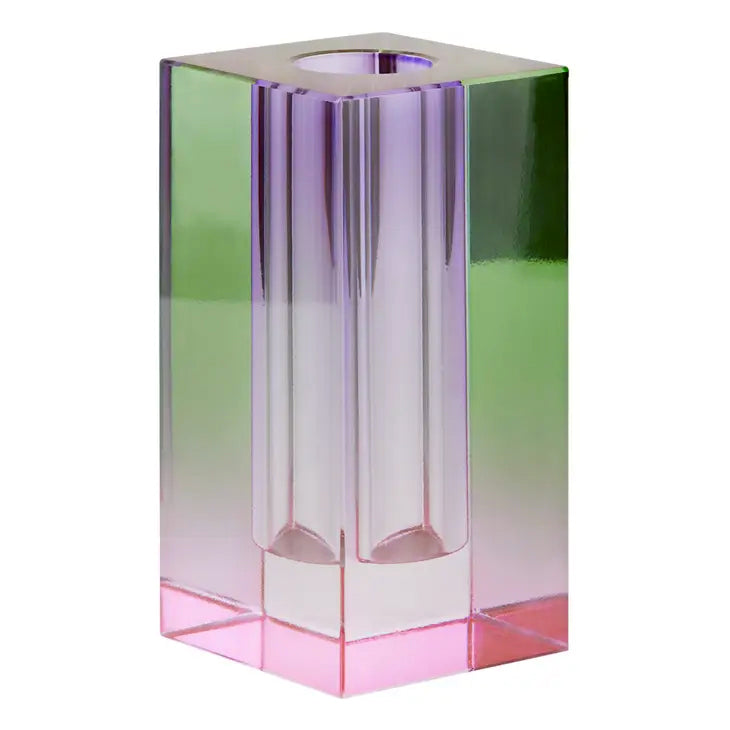 Rainbow Candle Holder Ana Romero Collection Purple / Green / Pink 