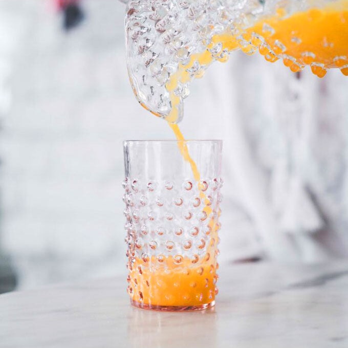 Rosaline Hobnail Tumblers (SET of 2) Ana Romero Collection 