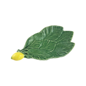 Small Majolica Lemon Appetizer Bowl with Leaves. Traditional portuguese ceramic tableware, Caldas da Rainha. Eclectic, boho, rustic style. Etsy 
