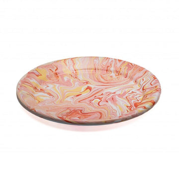 Strawberry Cream Enamel Plate Ana Romero Collection 