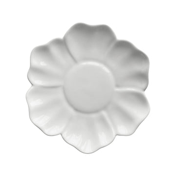 White Blossom Bread Plate Ana Romero Collection 